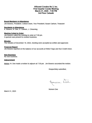 MinutesFirstQuarterMeeting2025